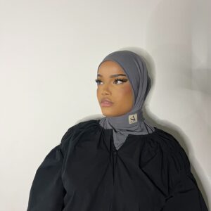 Hijab prêt à enfiler - Gris