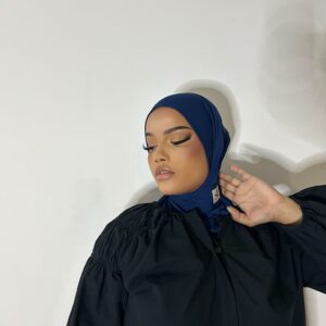 Hijab prêt à enfiler - Bleu saphir